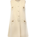 Gilet in compact drat 7B3CF7T0 6JAET5 VALENTINO GARAVANI 