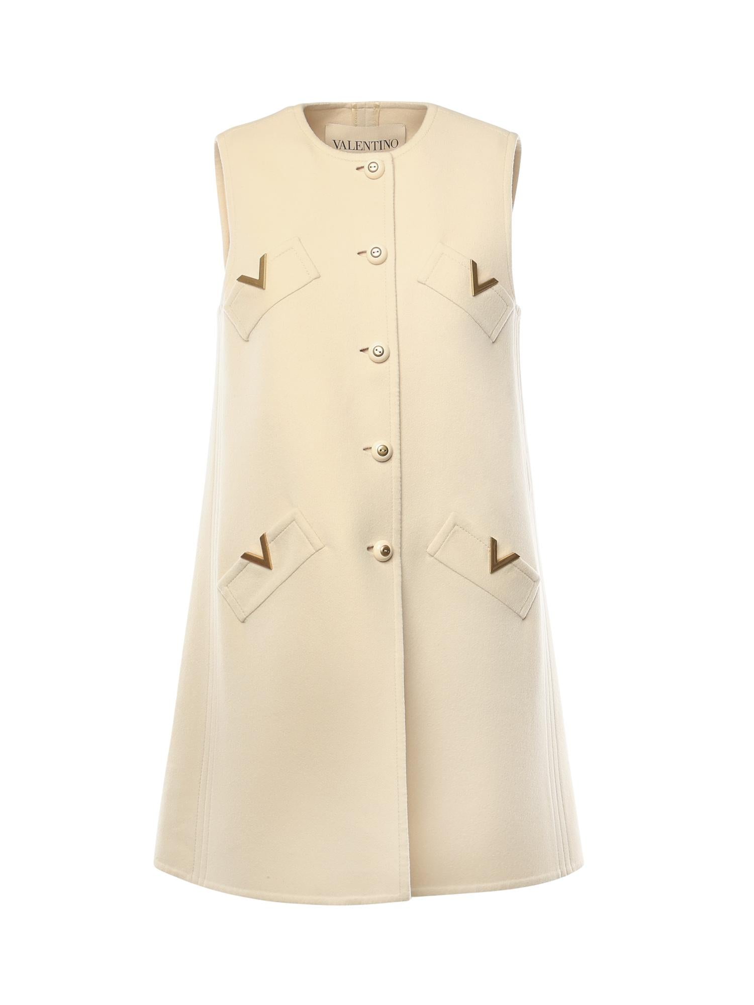 Gilet in compact drat 7B3CF7T0 6JAET5 VALENTINO GARAVANI 