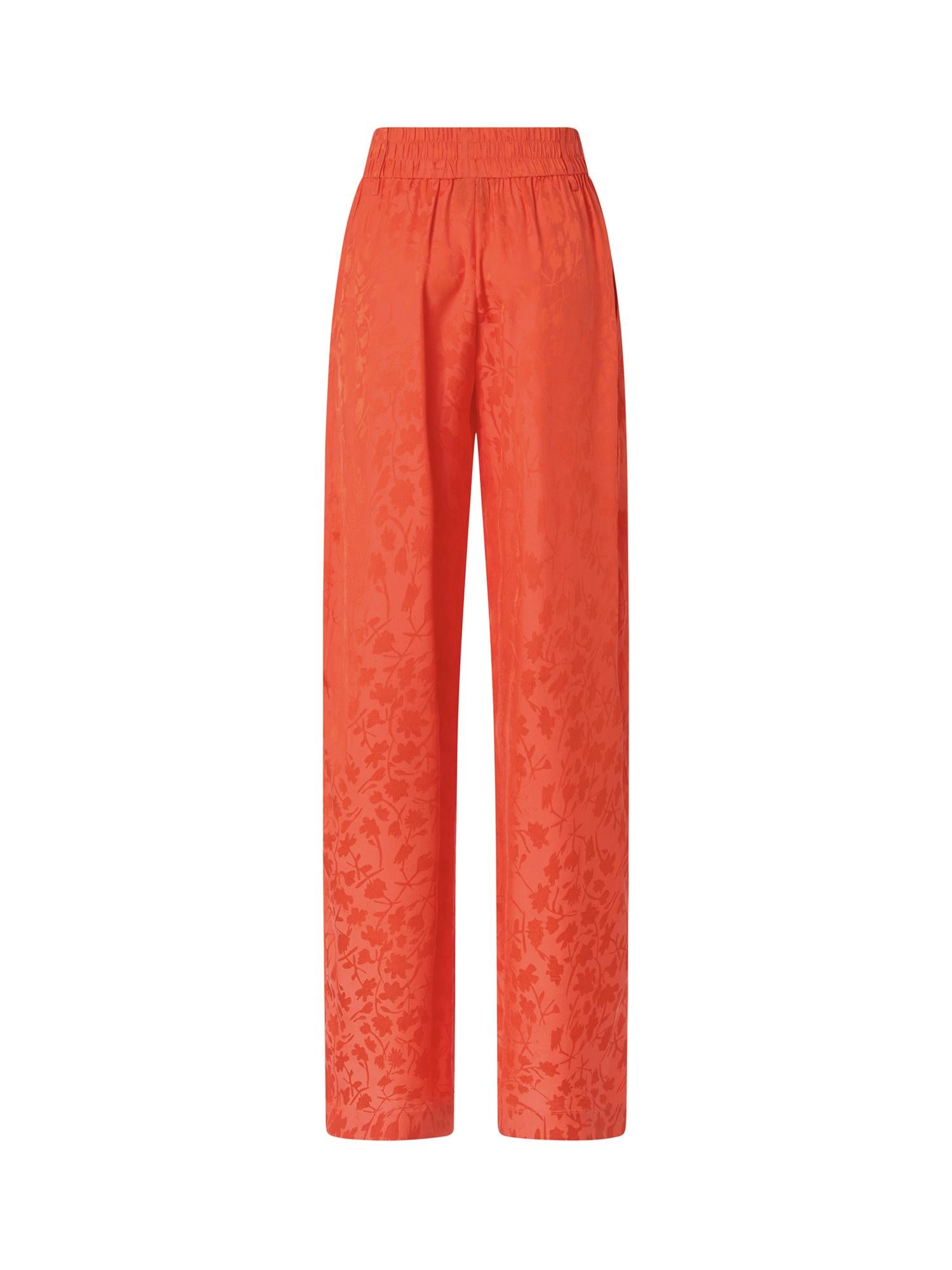 Pantaloni in jacquard floreale 106802 A3ANA99 PINKO 