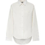 Camicia Classica in popeline di seta e organza di cotone 872318 TUM189000 BALENCIAGA 