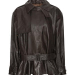 Giacca biker in pelle 115817 1667 ROTATE 
