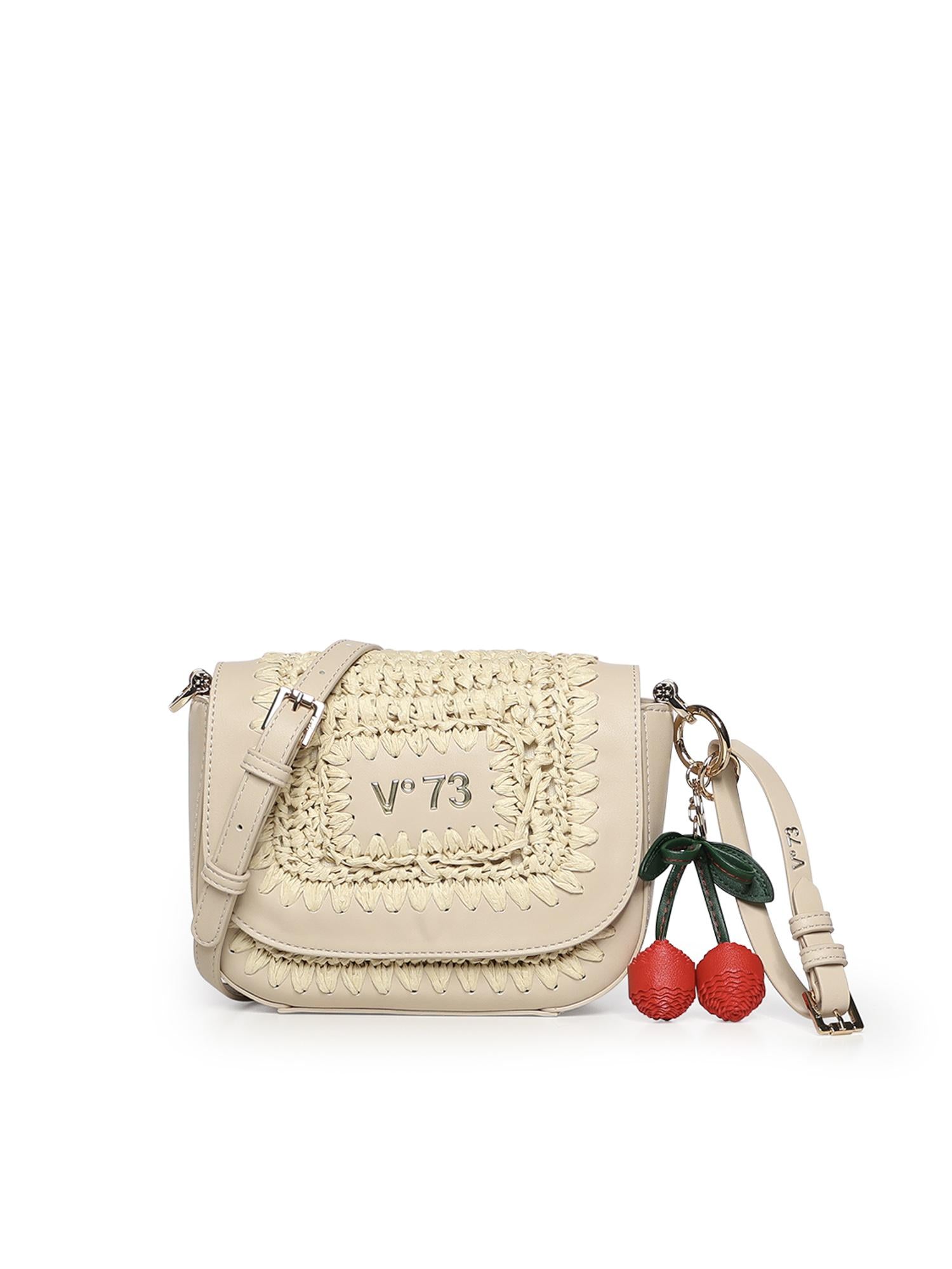 Borsa a tracolla con logo 73BS9M304 ALISYAOFF WHITE V° 73 