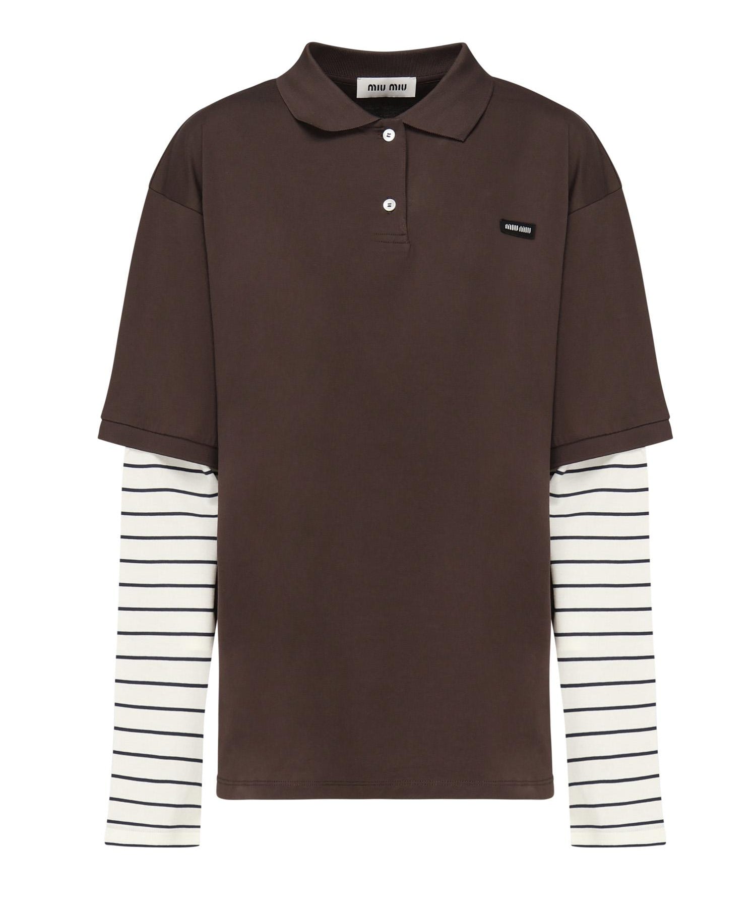 Polo in jersey MJL076 17ORF0RQM MIU MIU 