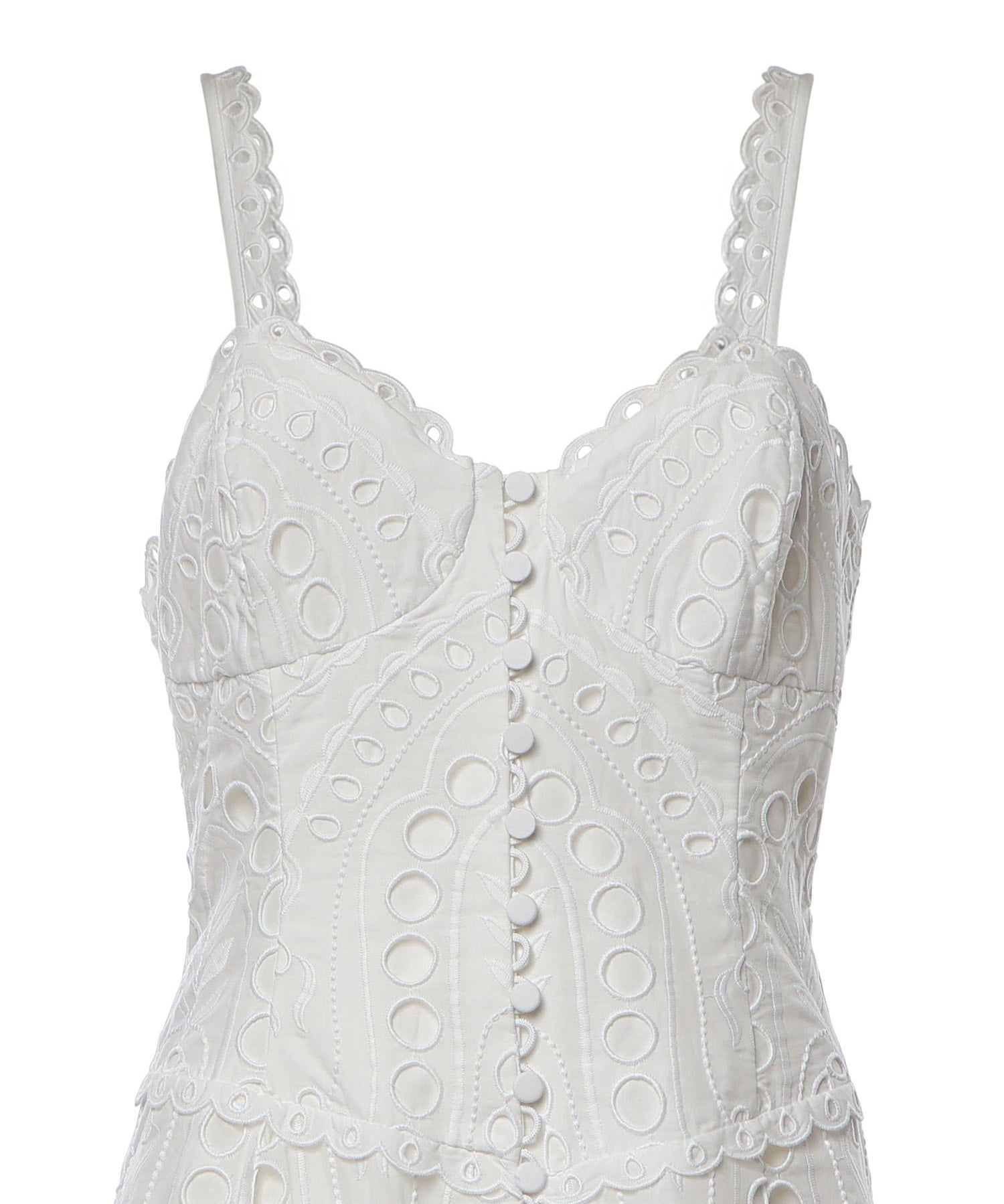 Abito midi Solace in cotone 263614 WHITE CHARO RUIZ 