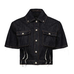 Camicia corta in denim<BR/> RWP25267CA  JOHN RICHMOND 