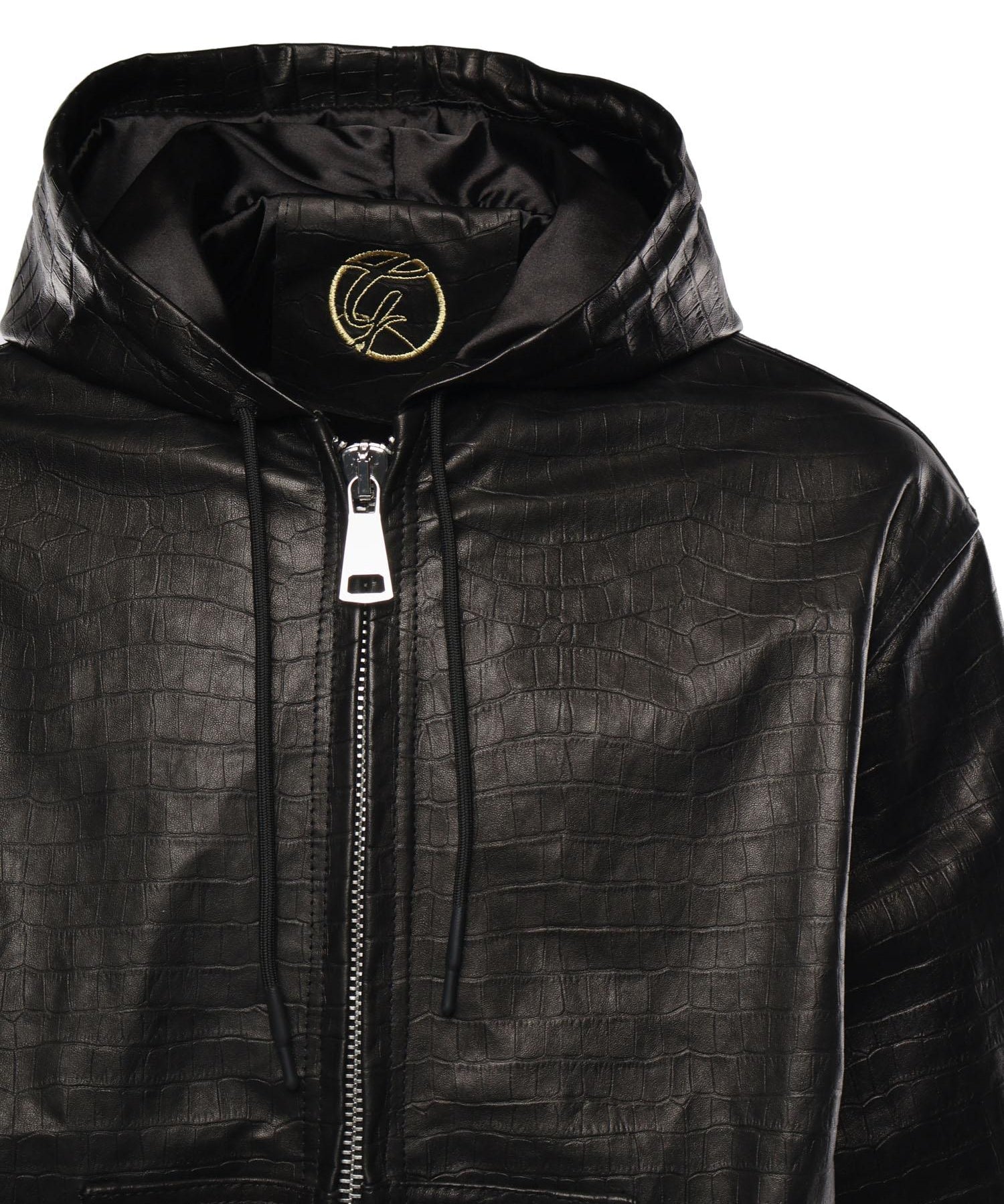 Giubbotto Bronx in pelle con cappuccio BRONX COCCONERO GIULIANO GALIANO 