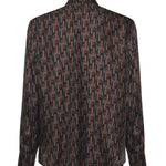 Camicia in seta stampata FS1319 AVDBF1TRS FENDI 