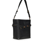 Borsa a spalla media Bucket Belt Bag in pelle 106339 A0QOZ99Q PINKO 