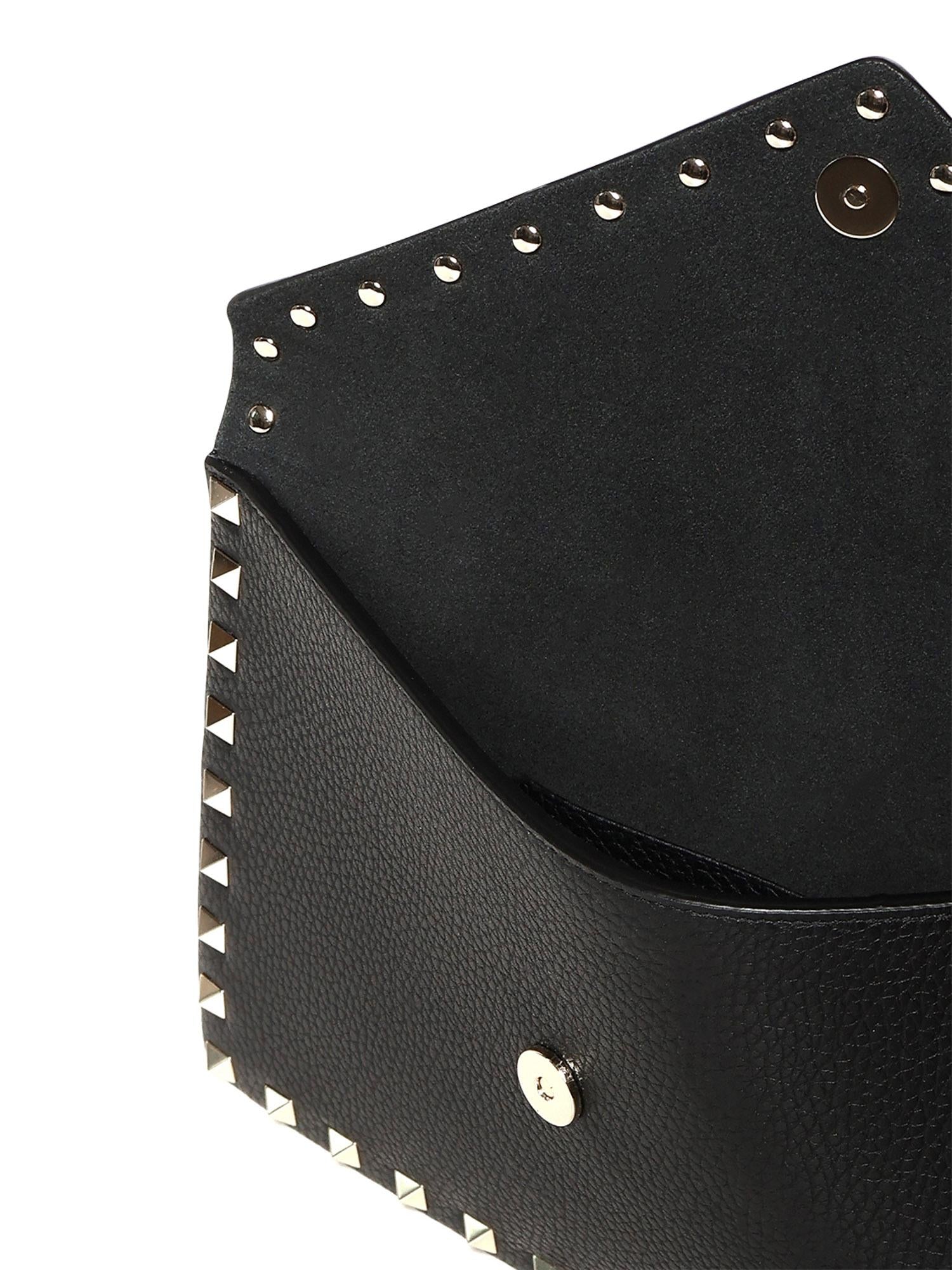 Pouch Rockstud in vitello granato 8W0P0P87 VSH0NO VALENTINO GARAVANI 