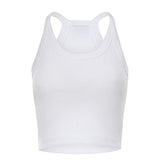 Canotta cropped con scollo asimmetrico 107304 A3IKZ14 PINKO 