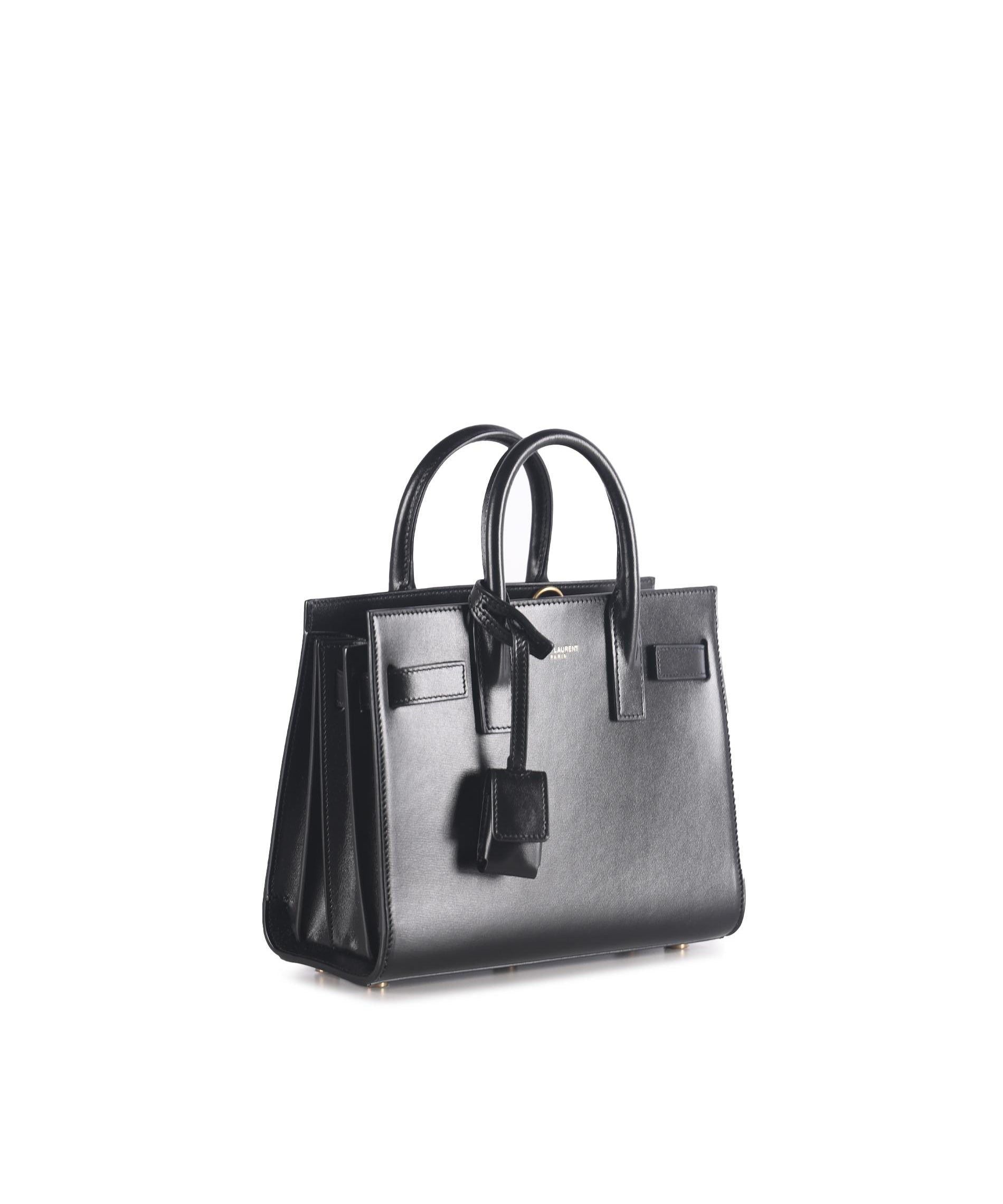 Borsa Sac de Jour Nano in pelle liscia 392035 02G9W1000 SAINT LAURENT 