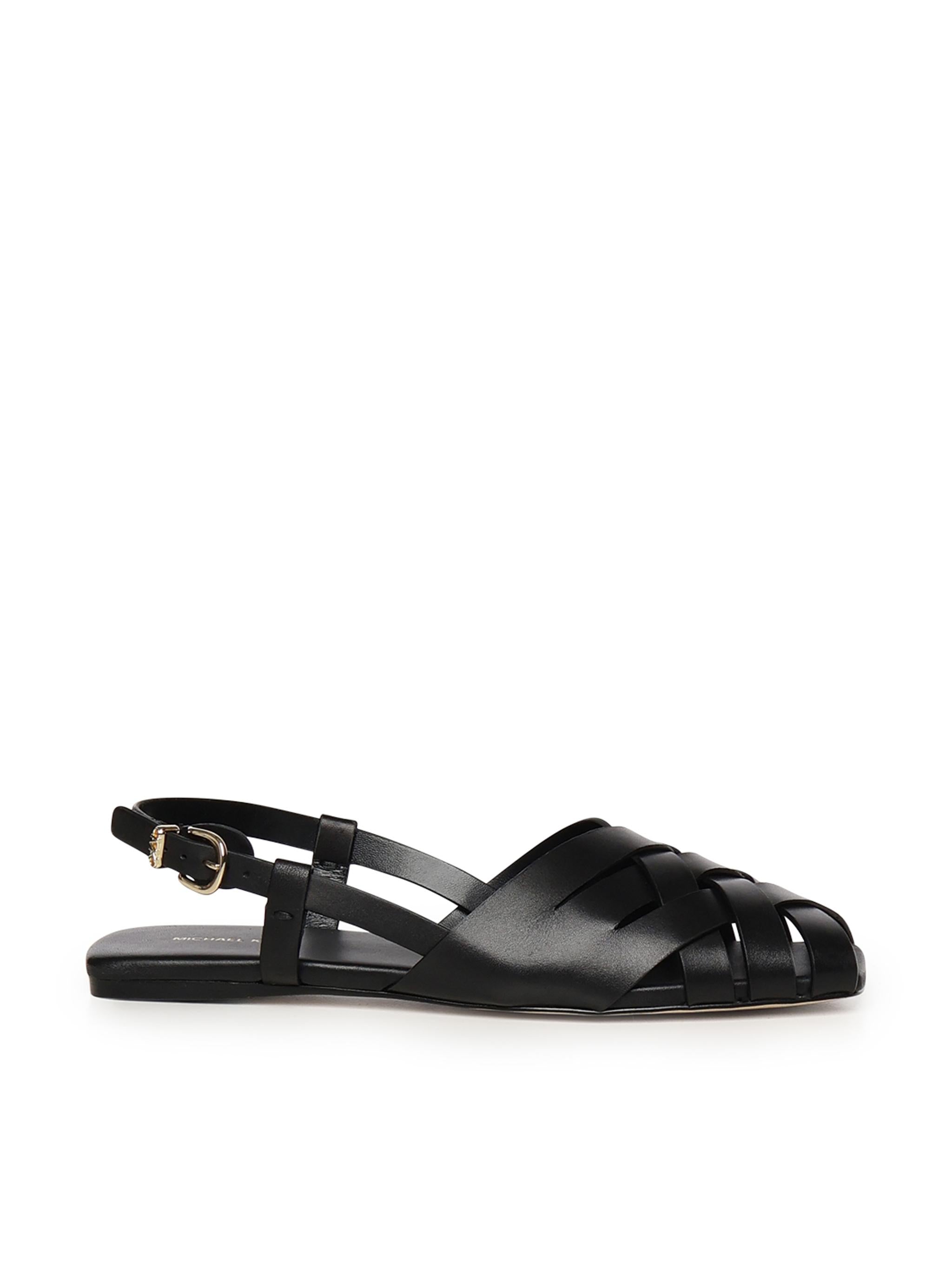 Sandali in pelle IRENE SLING FLAT 40S5IRFP1L 001 MICHAEL MICHAEL KORS 