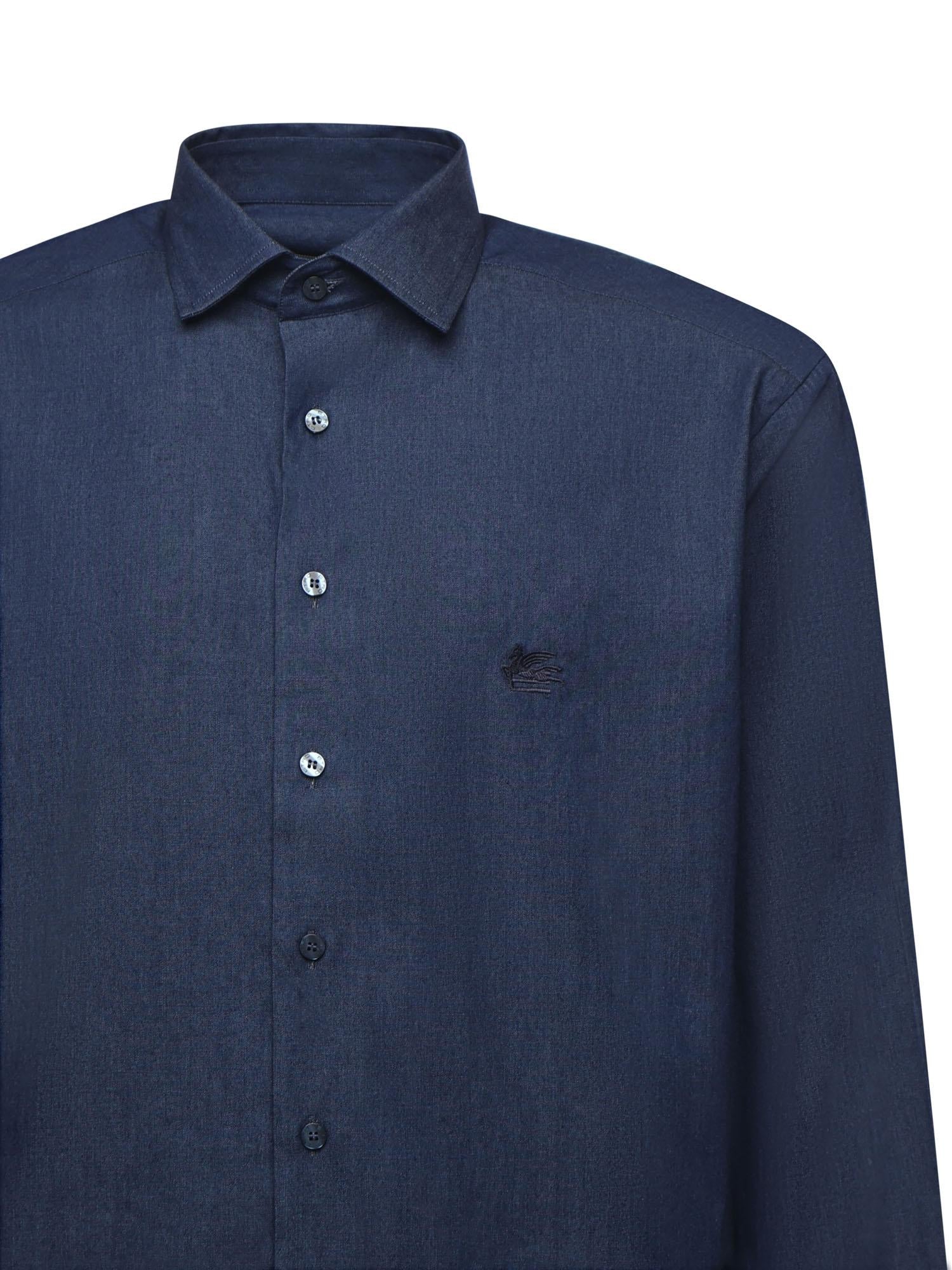 Camicia in cotone con monogram ricamato MRIB0002 99SA5L9X0880 ETRO 
