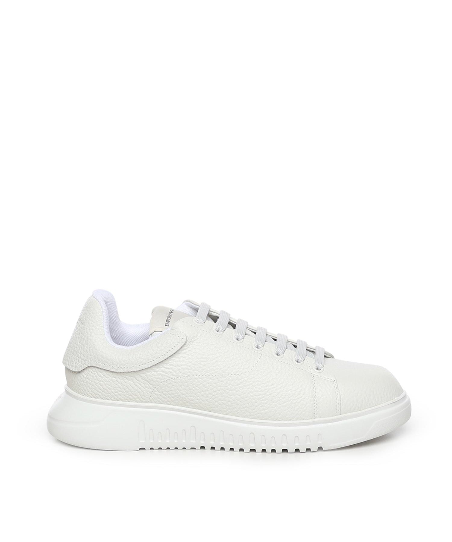 Sneaker in pelle con logo EM003663 AF19999U0001 EMPORIO ARMANI 