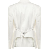 Blazer monopetto in misto lino e viscosa 104944 A2FAZ05 PINKO 