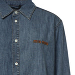 Camicia in chambray con logo GWC143 193KF0013 MIU MIU 