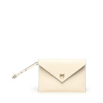 Pochette a mano in pelle con logo 104820 A0F1Z14Q PINKO 