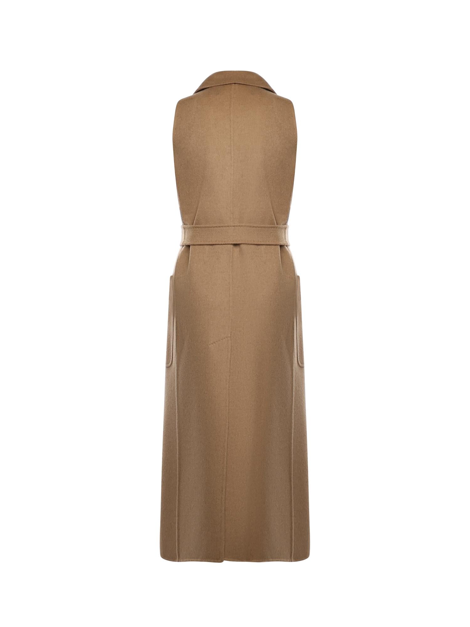 Cappotto smanicato in cammello 2521276193600 001 MAX MARA 