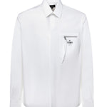 Camicia in cotone con logo FS1098 AN08F0QA0 FENDI 