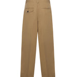 Pantaloni in cotone con pinces S74KB1062 D35264131 DSQUARED2 
