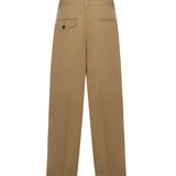 Pantaloni in cotone con pinces S74KB1062 D35264131 DSQUARED2 