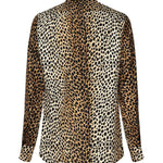Camicia in twill di seta stampa Ocelot G5JL8T IS1NFHHL7N DOLCE & GABBANA 