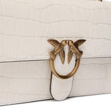 Borsa a tracolla media Love Bag One in pelle stampa coccodrillo 100941 A2YWZ15Q PINKO 