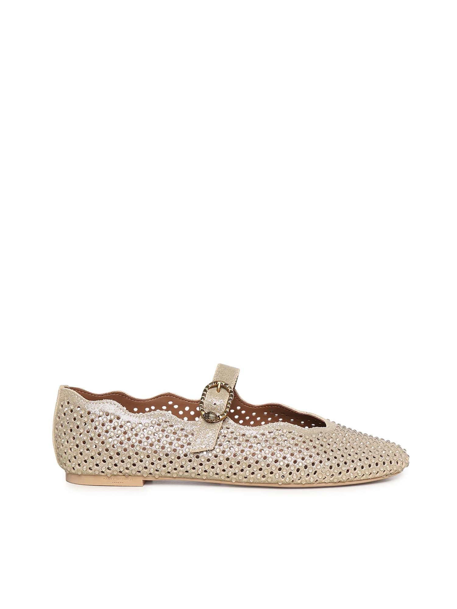 Ballerina Wavy Maifair con cristalli 5596461209 GOLD KURT GEIGER 