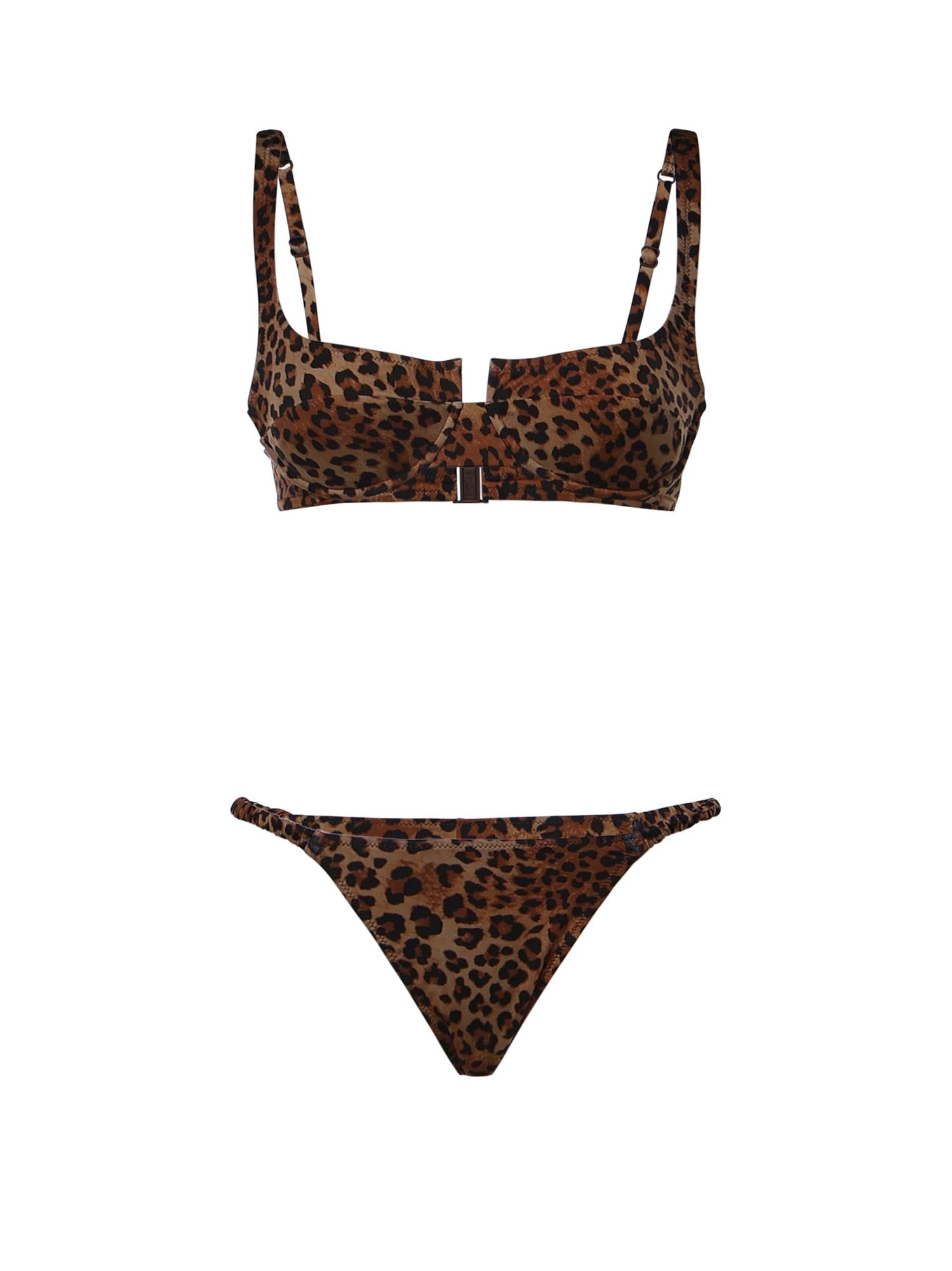 Bikini Perlamir balconette con stampa leopardata all-over PERLA01 00190L MC2 SAINT BARTH 