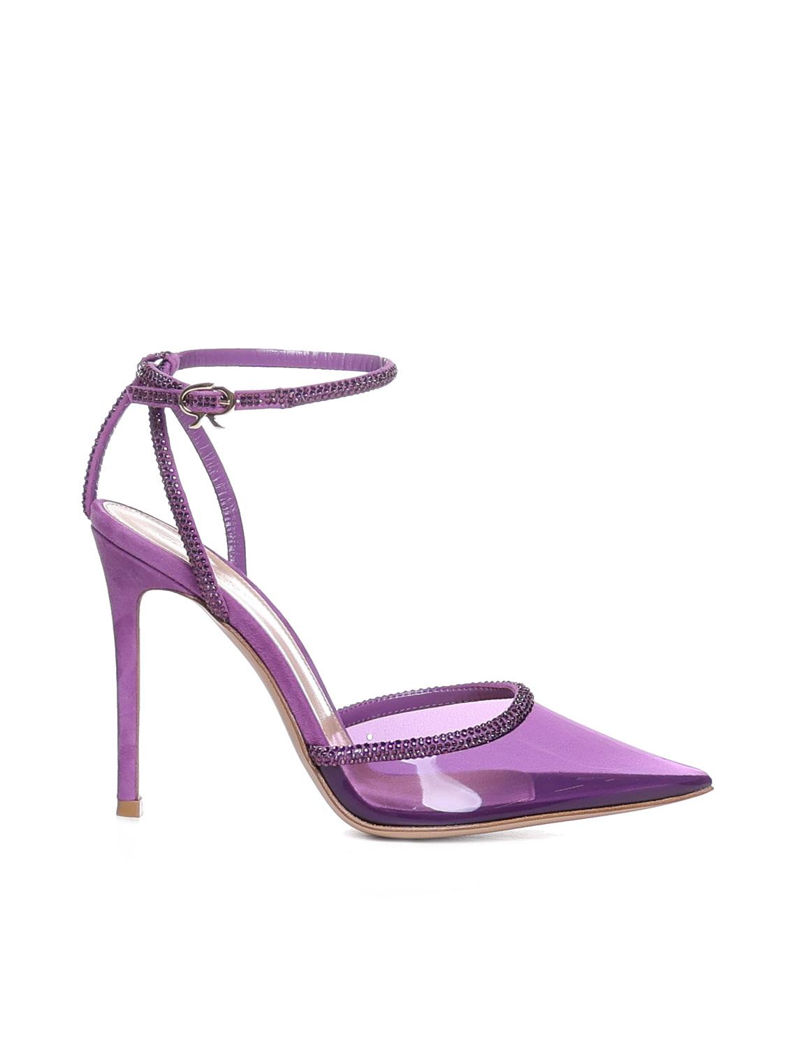 Décolleté con cinturino G95406.15RIC.PLCFRFR PLEXI+CAMOSCIOFREESIA+FREESI GIANVITO ROSSI 