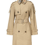 Trench corto con collo Check<BR/> 8094940 B8626 BURBERRY 