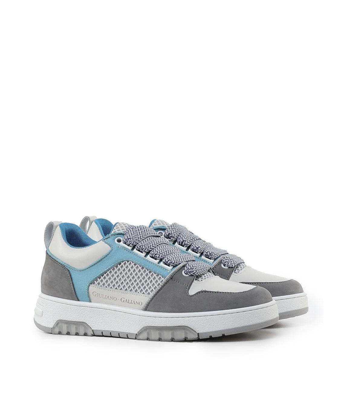 Sneakers Vyper in mesh e suede VYPER -GREY/BLU GIULIANO GALIANO 