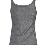 Top a canotta in maglia metallizzata con bottoni 104649 A2CQEI2 PINKO 