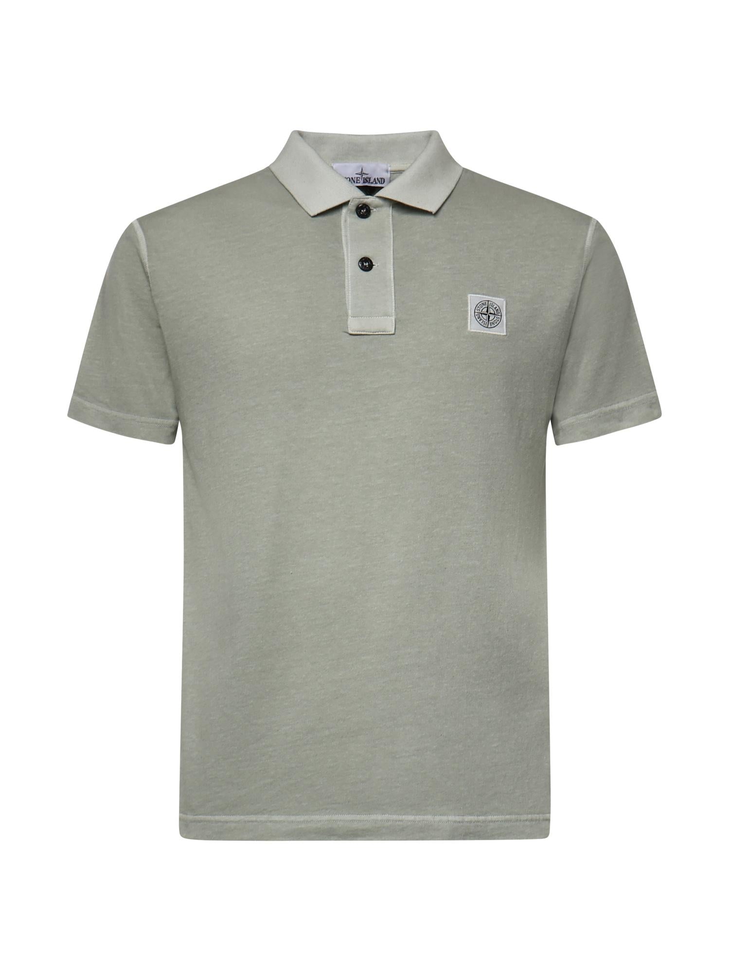 Polo con patch Compass in jersey L1S152200013 S0057V0155 STONE ISLAND 