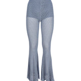 Pantaloni svasati all'uncinetto<BR/> 4P002A -N0946 BLUMARINE 