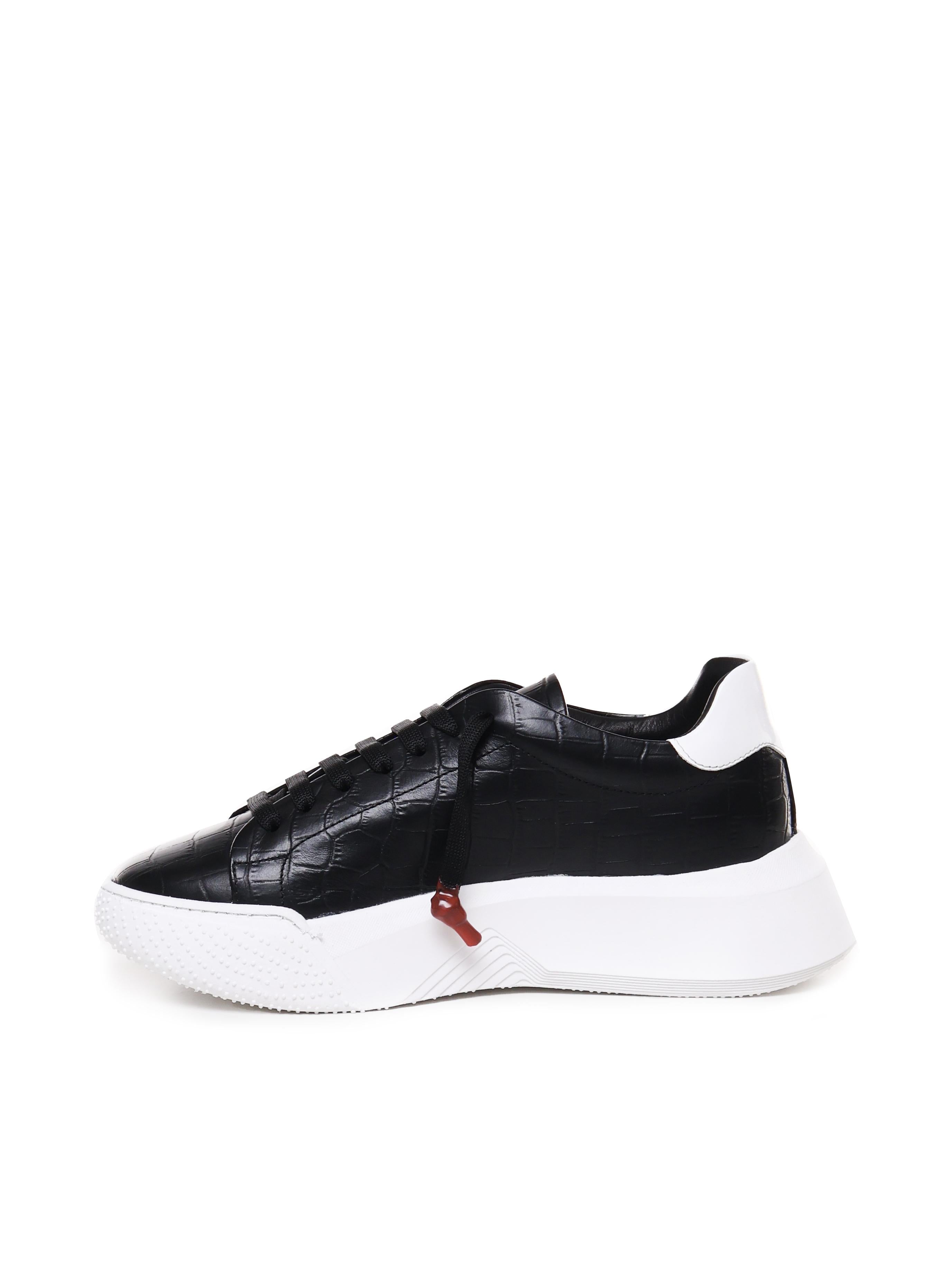 SNEAKERS NEMESIS IN PELLE STAMPA COCCODRILLO AI 2020 NEMESIS2 CROCKBLACK GIULIANO GALIANO 