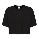 T-shirt cropped con ricamo logo 104257 A2F8Z99 PINKO 