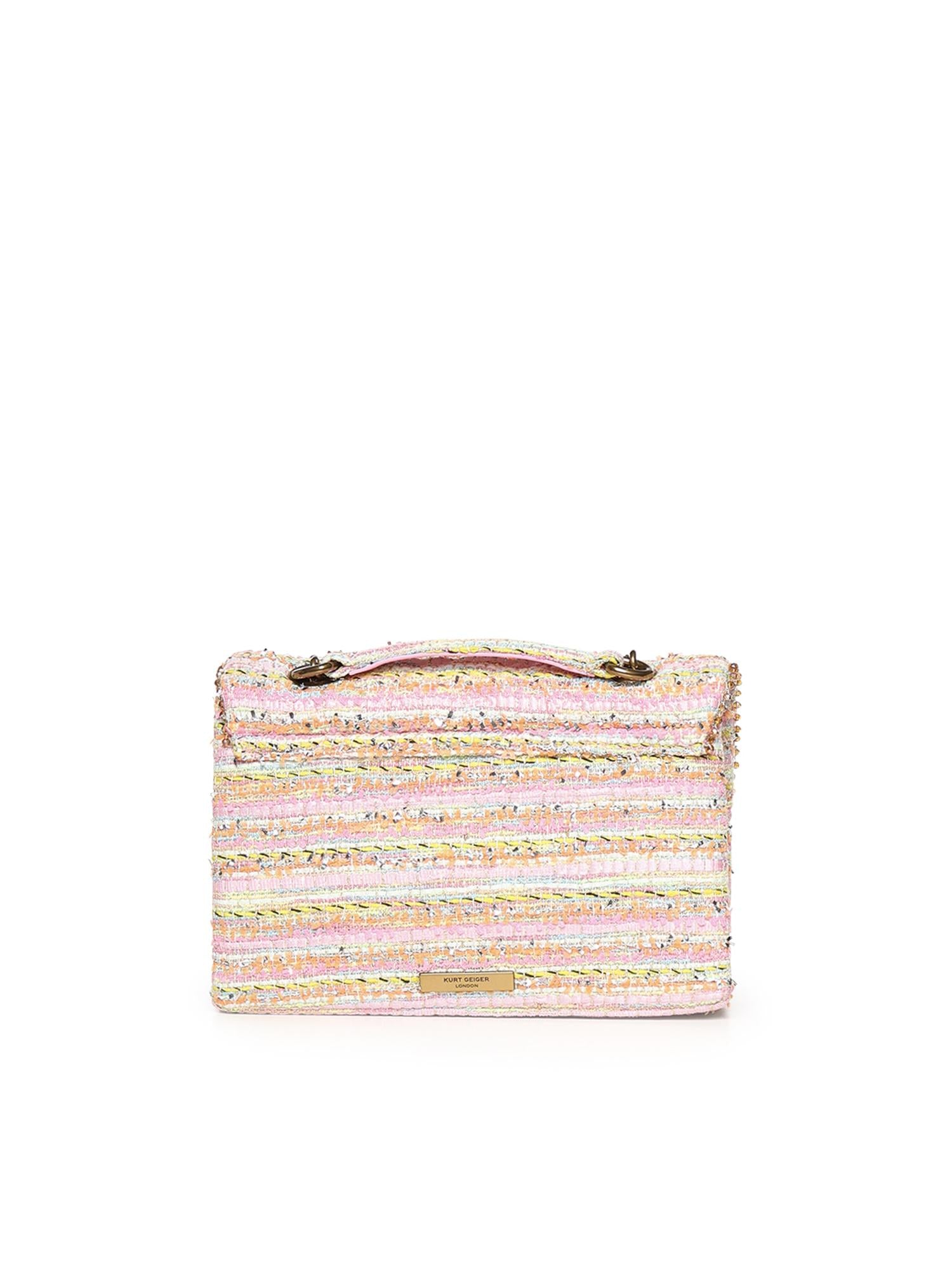 Borsa Kensington in tweed 2062657609 PINK KURT GEIGER 