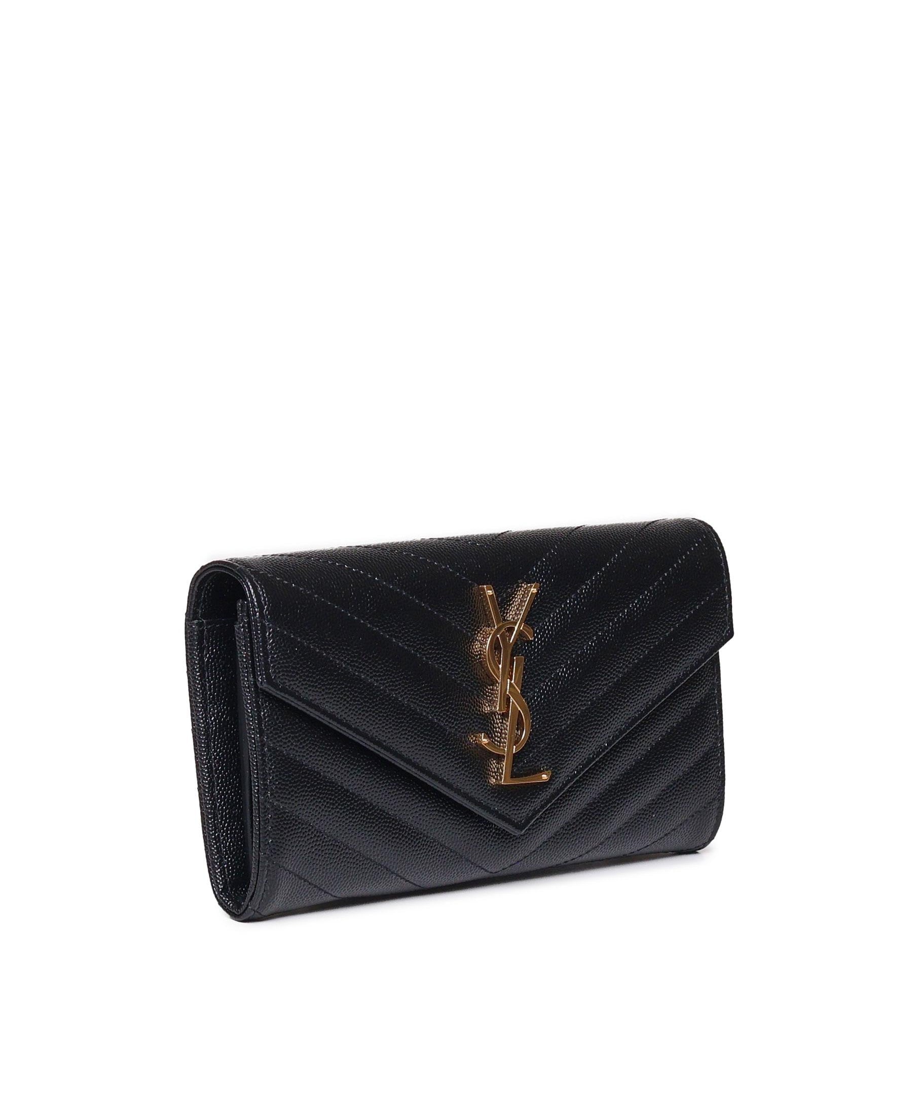 Portafoglio Monogram in pelle 372264 BOW011000 SAINT LAURENT 