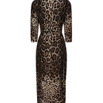Abito bustier in stampa leo F6C1ET FSRKIHY13M DOLCE & GABBANA 