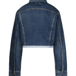 Giacca in denim e popeline GWB247 1568F0008 MIU MIU 
