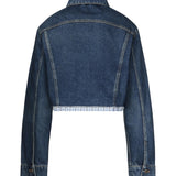 Giacca in denim e popeline GWB247 1568F0008 MIU MIU 
