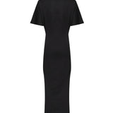 Abito lungo con spalle imbottite 105219 A2M2Z99 PINKO 