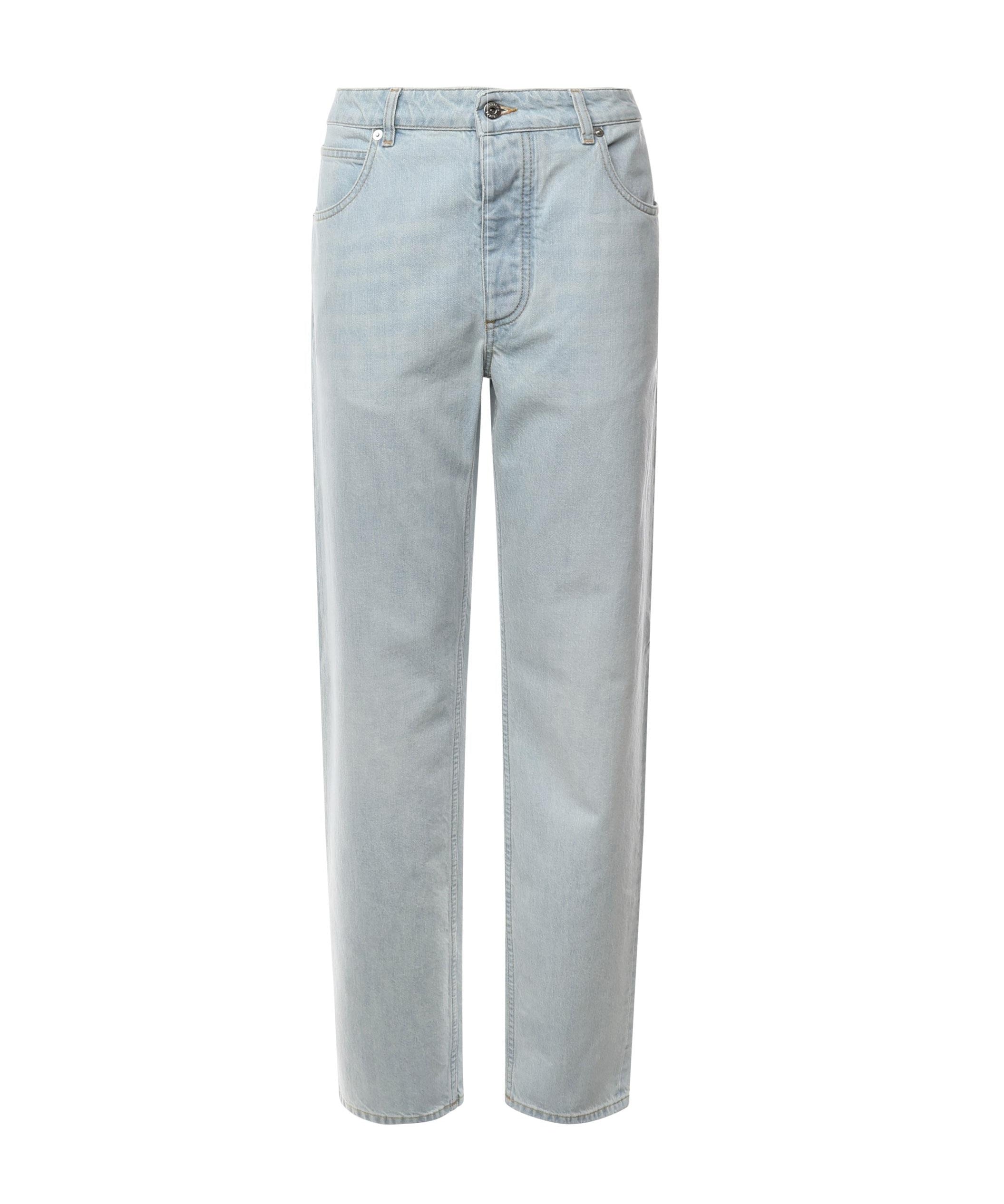 Jeans a gamba dritta in denim 813503 V4ZR04132 BOTTEGA VENETA 