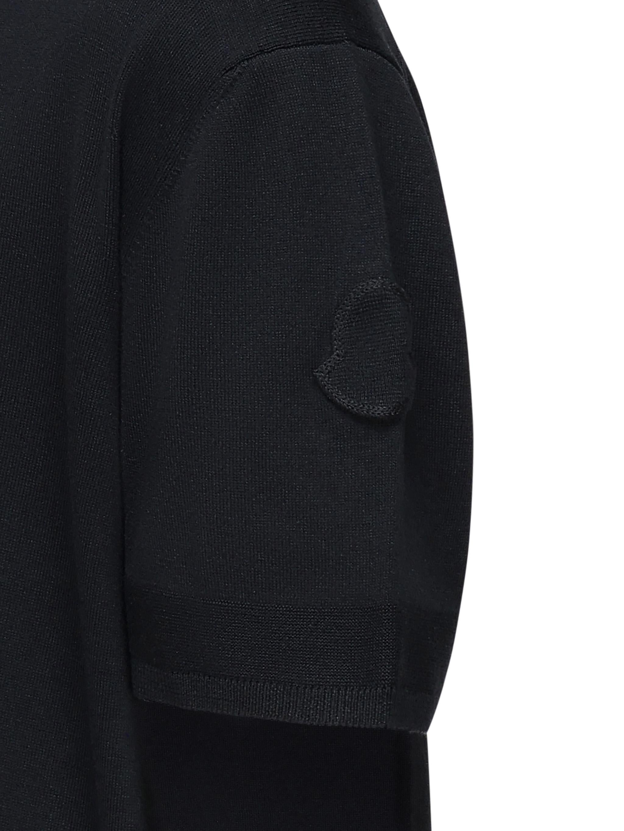 T-shirt in maglia di cotone e seta<BR/> K10919C00011 M6329742 MONCLER 