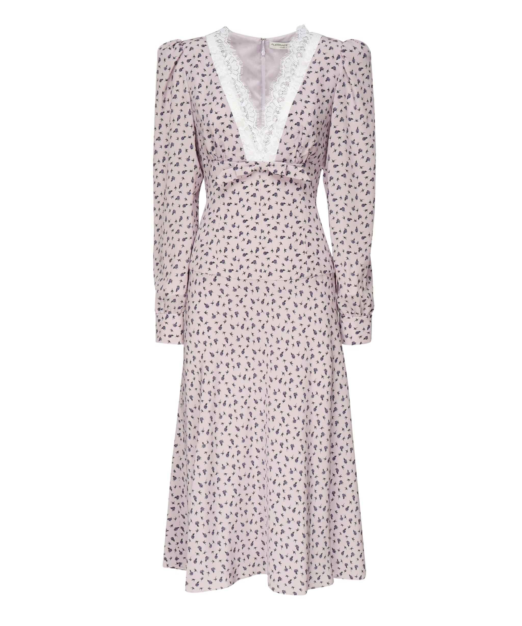 Abito con stampa rose FABX3985F4464 1911 ALESSANDRA RICH 