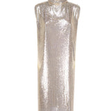 Abito in maglia metallica con cut out 2322261936600 MANTIDE002 SPORTMAX 