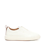Sneakers slip-on in pelle MBCD21959BARS CBEI50WHITE SANTONI 