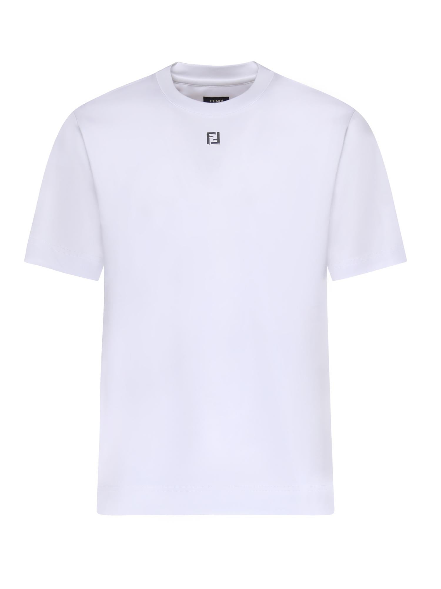 T-shirt in cotone con logo FY0936 ARYYF0QA0 FENDI 