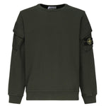 Felpa girocollo con tasche sulle maniche K2S156100008 S0A20V005E STONE ISLAND 